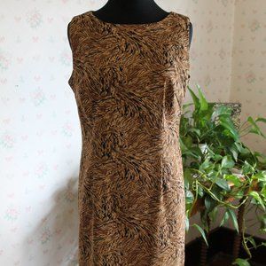 Dress Barn Jungle Animal Print Sheath Size 4